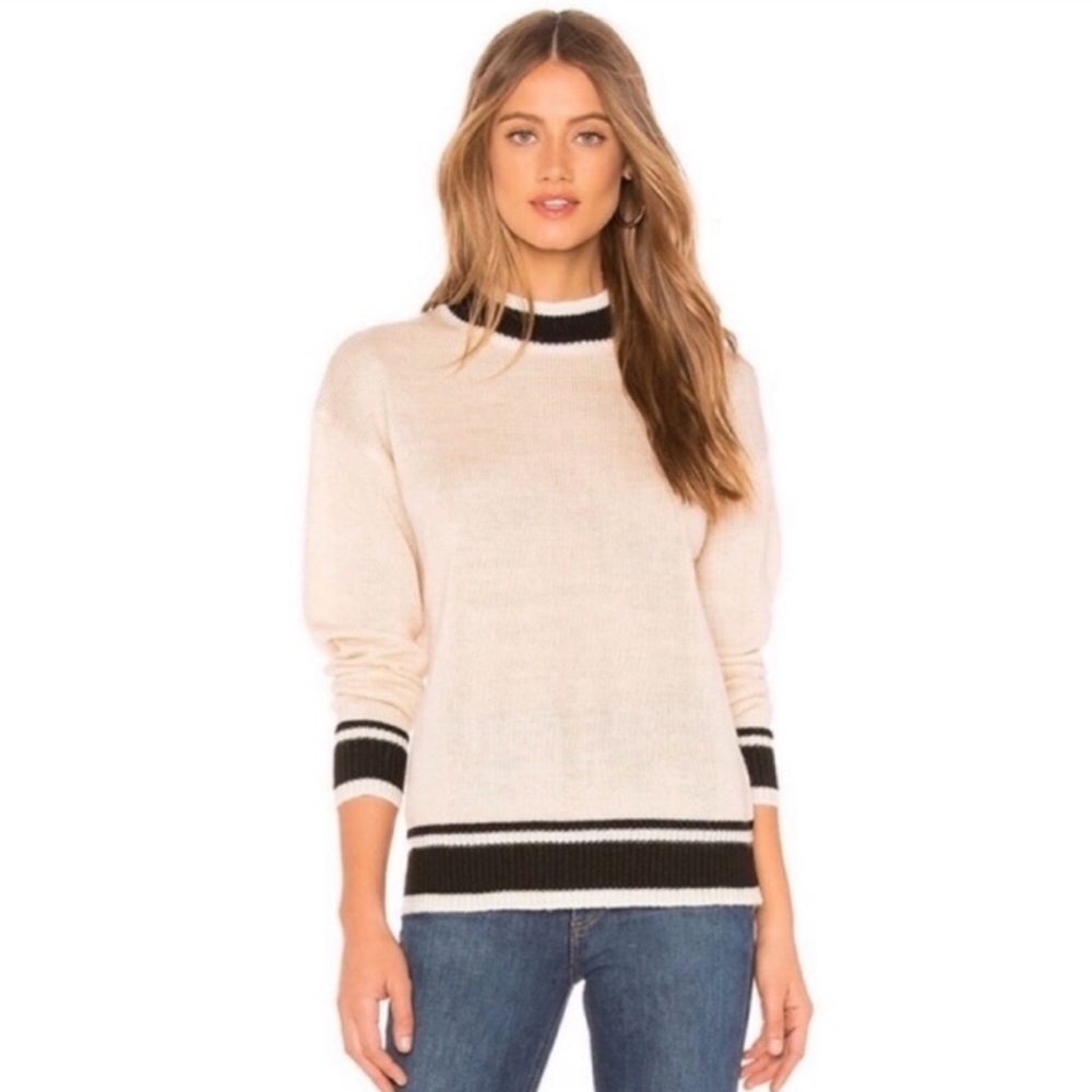 LOVERS + FRIENDS Montclair Mock Neck Sweater S